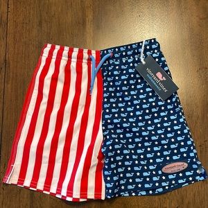 Size 7 Vineyard Vine boys performance shorts